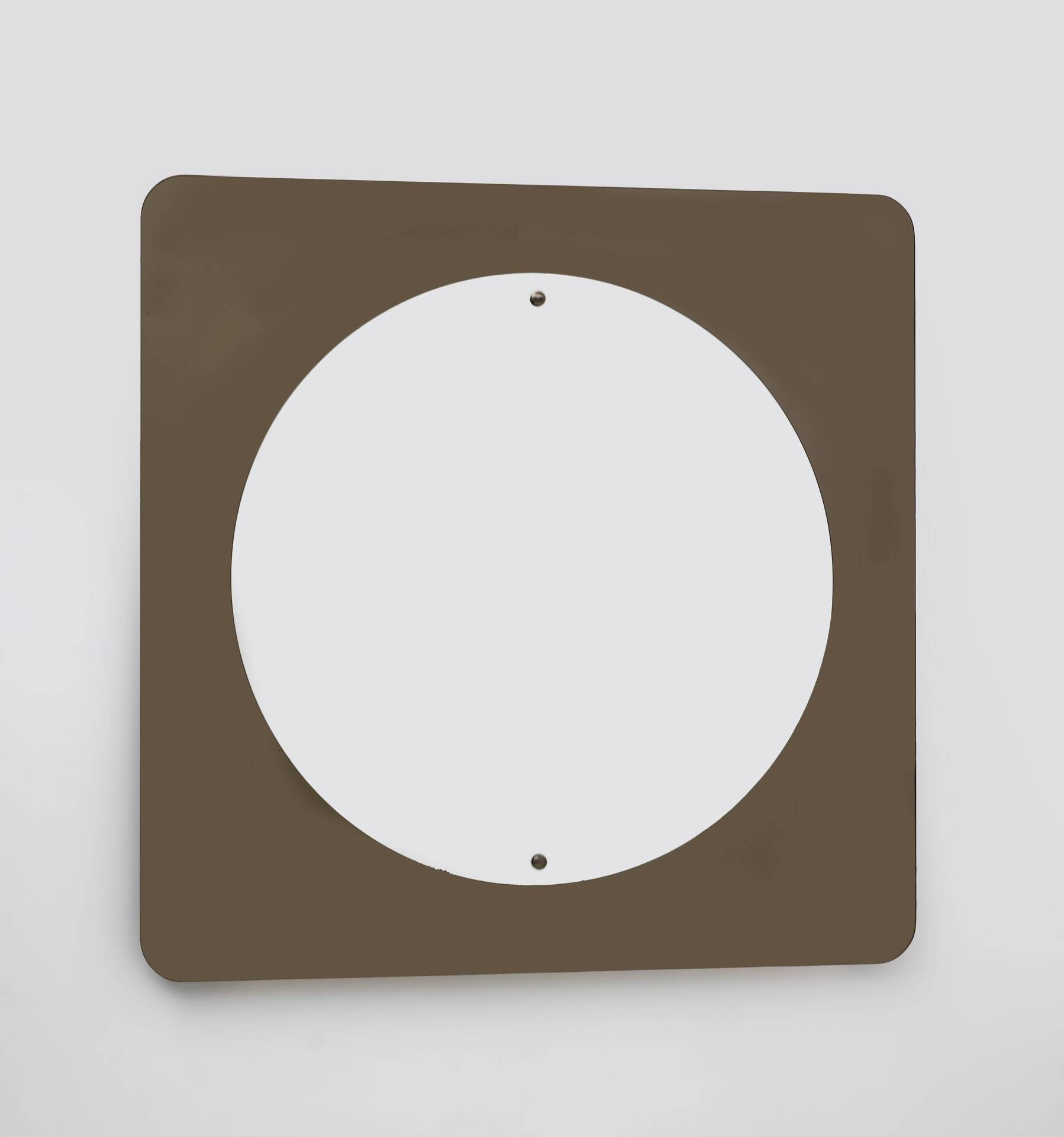 Grand miroir italien moderne en bronze fumé, années 1970