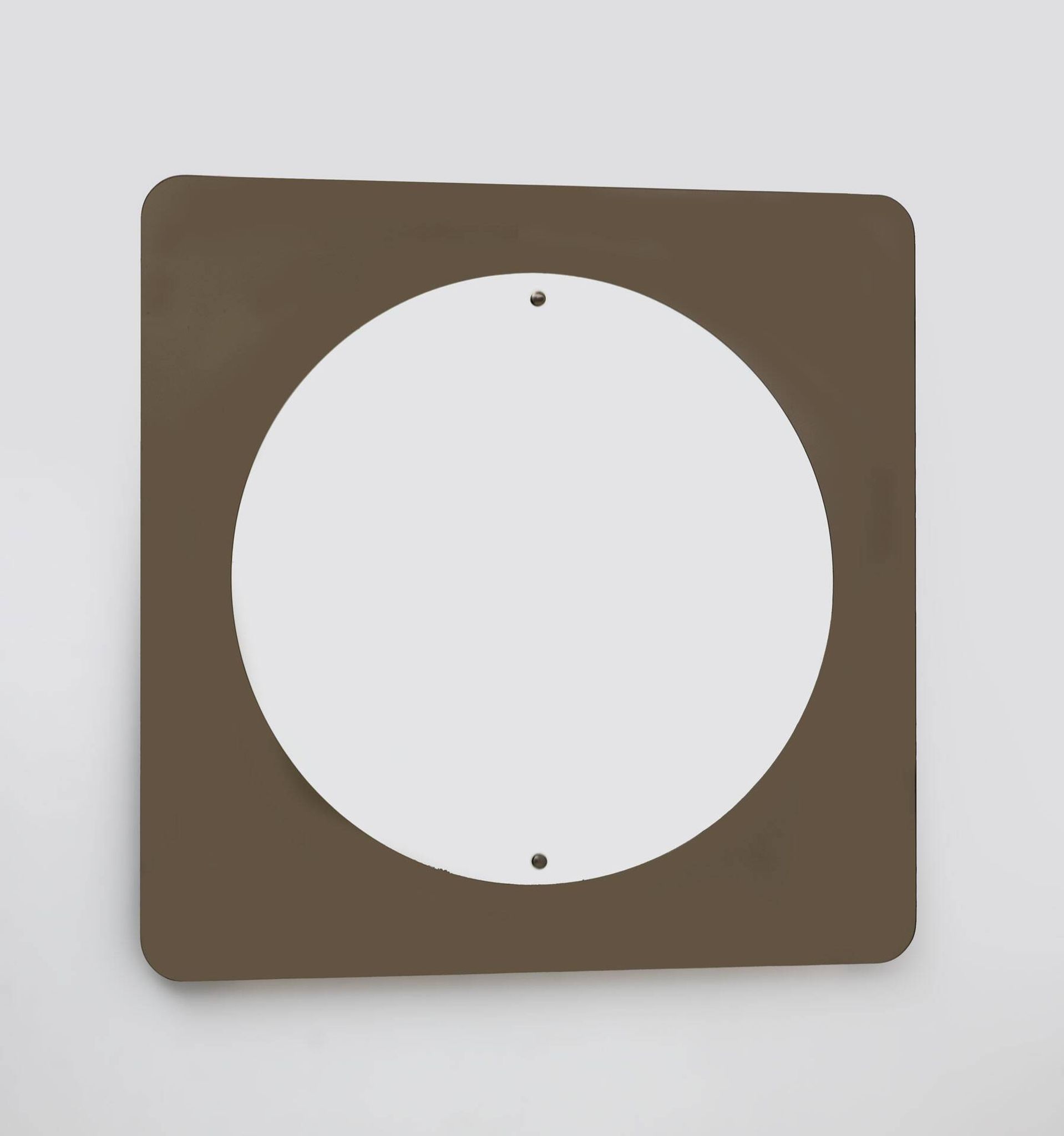 Mid-Century Modern Italian Smoked Bronze Large Mirror, 1970s