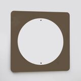 Grand miroir italien moderne en bronze fumé, années 1970