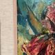 Original Swedish Oil on Panel – "Pink Flower" by Owe Wessbohn – Signed – Vintage and Framed – 69 × 51 cm (27.2" × 20.1")