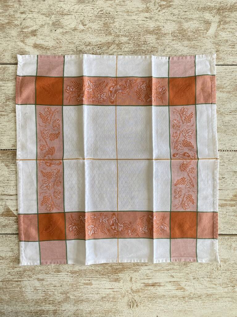 Set of 6 school-style napkins - cotton - 50x50 cm