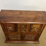 Solid acacia wood sideboard 4 doors, 2 drawers