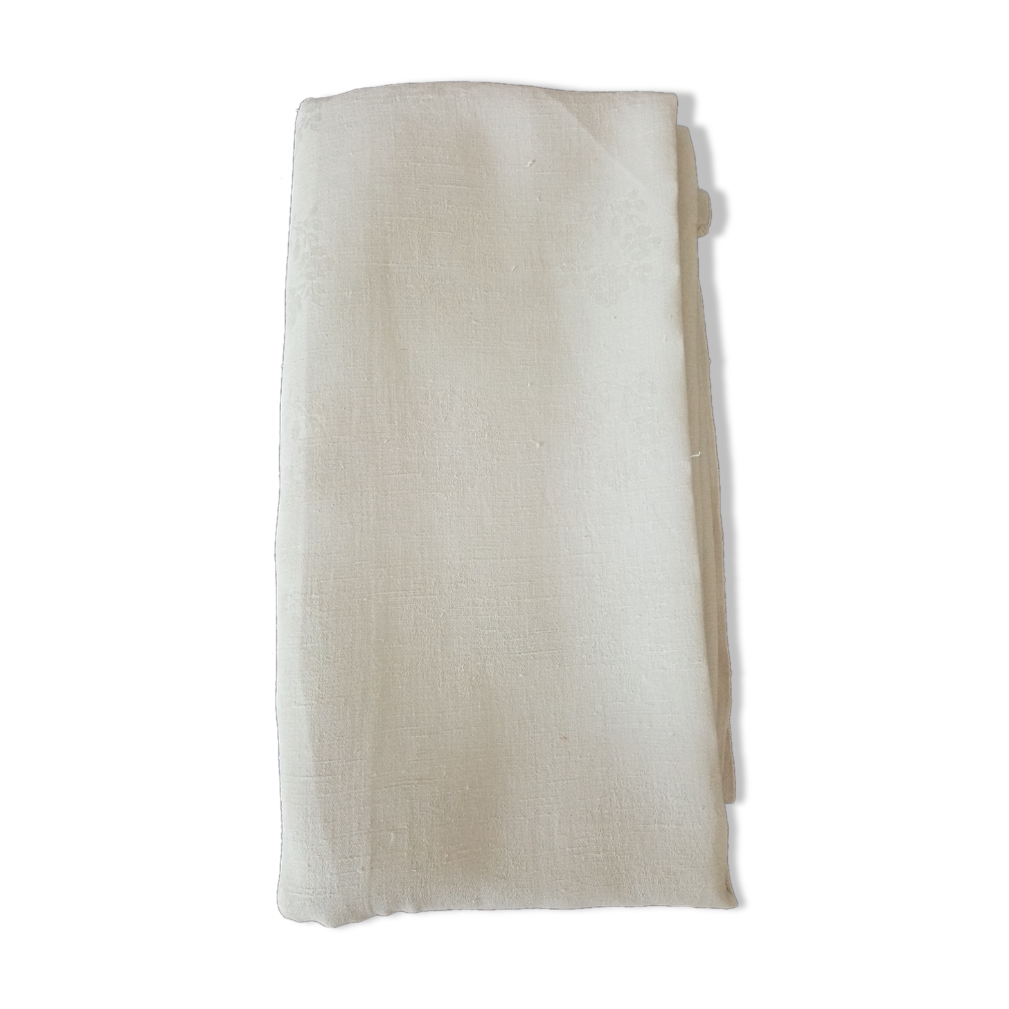 Old large rustic linen tablecloth 295 x 140 cm