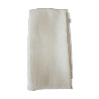 Old large rustic linen tablecloth 295 x 140 cm