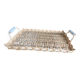 Plat en osier et céramique