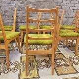 Set of 8 Scandinavian chairs from the 1970s