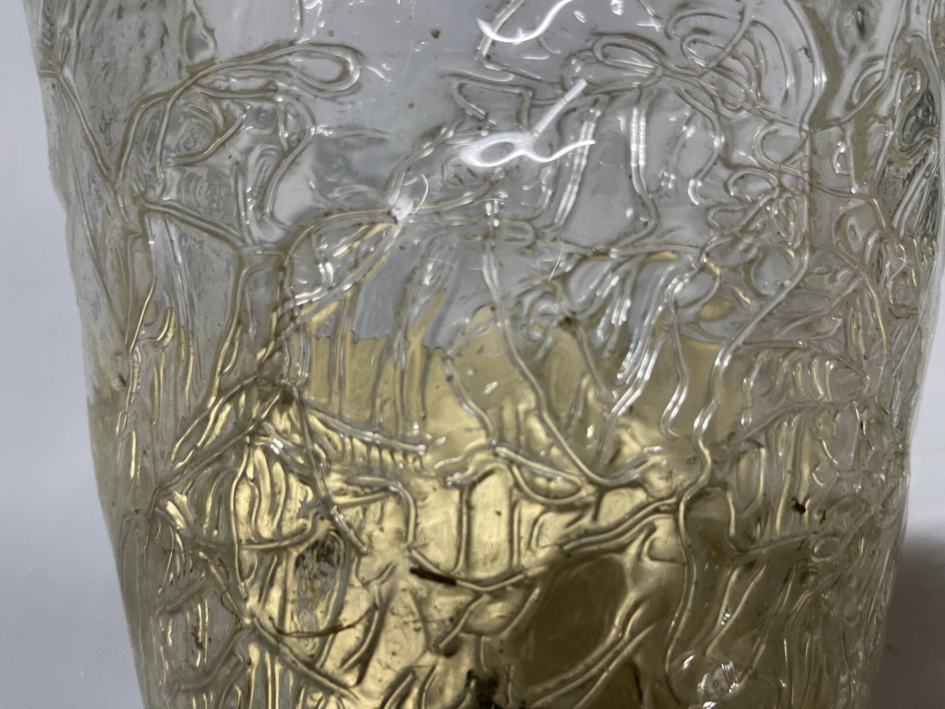 Large Single a Murano Glass Ice Sconce