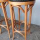 Paire 2 tabourets bistrot bar bois courbé st art deco