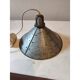 Galvanised metal and brass industrial suspension