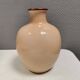 Italian vase from the 70s, in a delicate pink color with floral decoration.