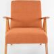 Kompas terracotta armchair