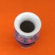 Baluster vase Polychrome ceramic Floral decoration