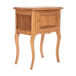 table de chevet meuble d'appoint années 1920 bois brut restauré
