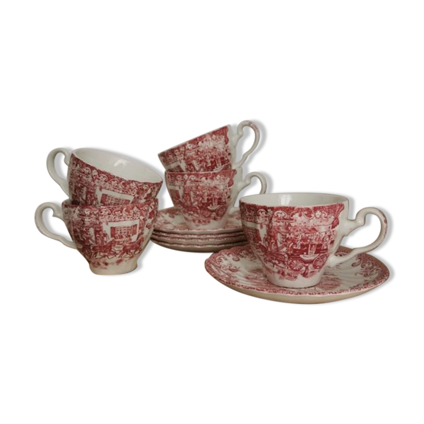 Vintage ironearth cups and cups Johnson Bros.