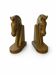 Brutalist "Horses" Bookends in Solid Brass