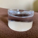 Solid crystal ashtray signed "sevres"