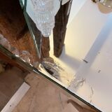 Coiffeuse recouverte en verre