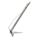 1990s Space Age lamp, nickel-plated brass and aluminium, 40 cm