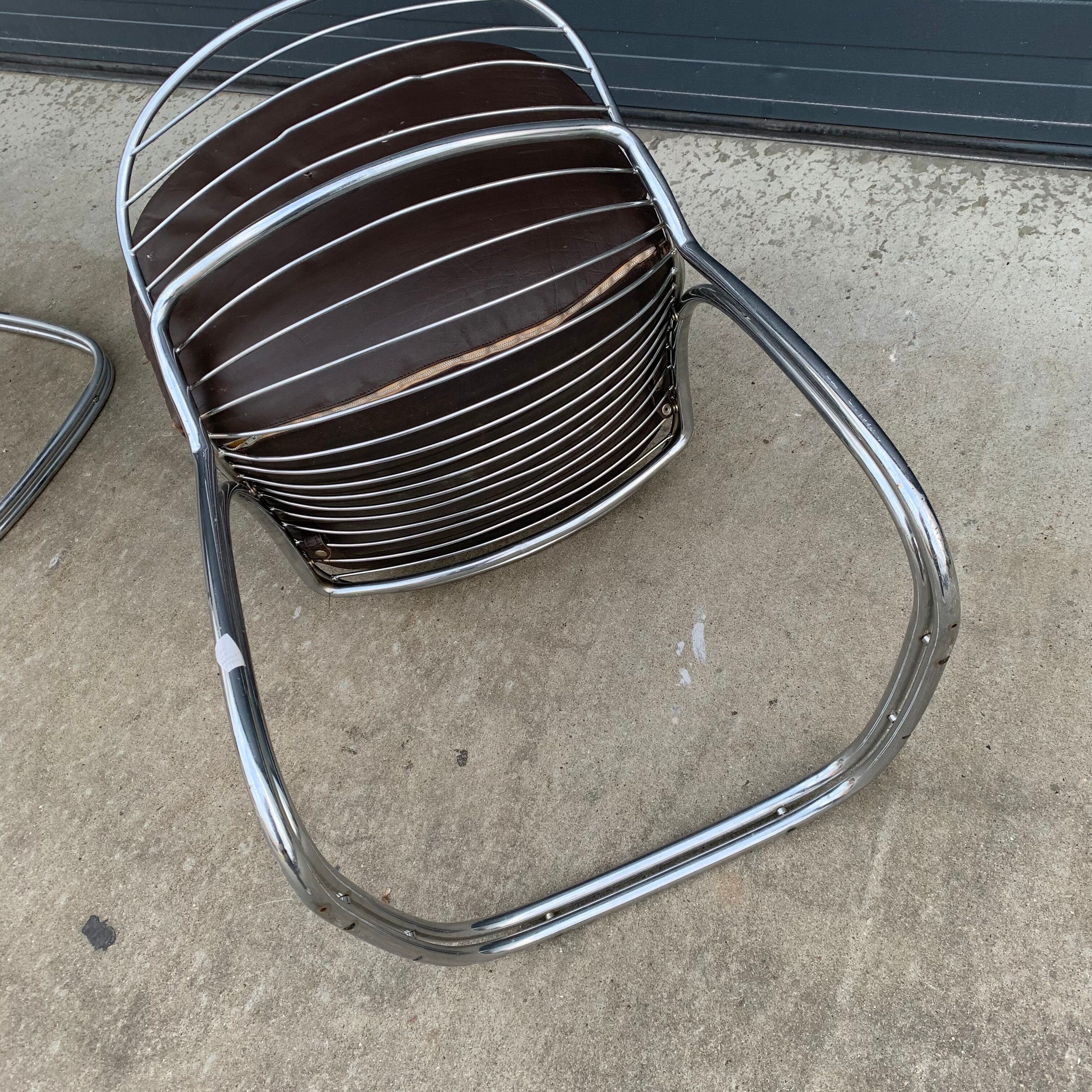 Pair of chairs Gastone Rinaldi 1970