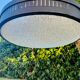 Metal and glass ceiling light, 1970
