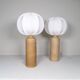 Pair of Midcentury porcelain lamps by Olle Alberius, Rorstrand, Sweden, 1960s.