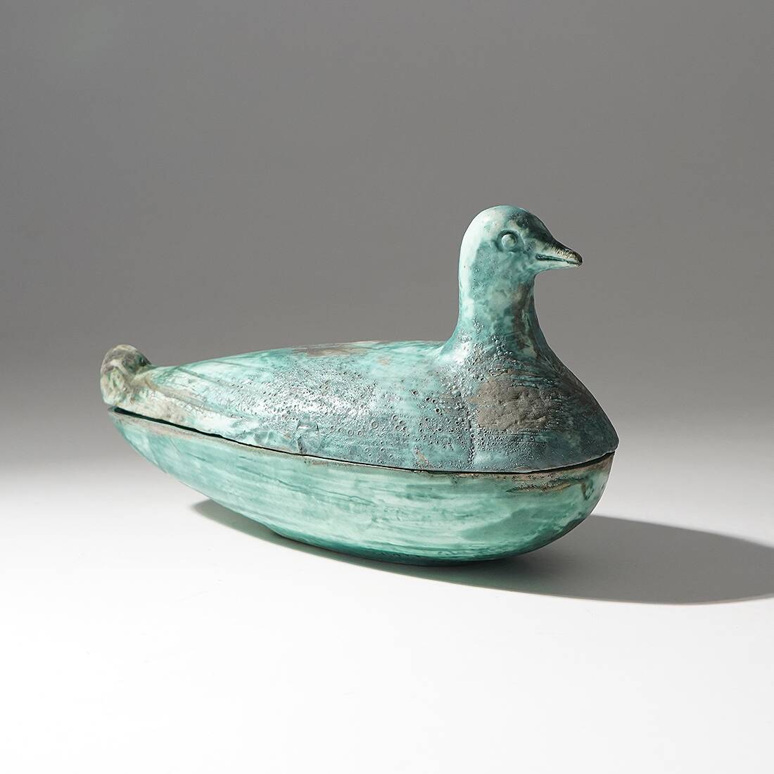 Ceramic box in the shape of a bird, 1960s