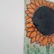 Sunflower enamel plaque
