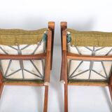 Set of 4 vintage Free-Span FS-116 armchairs, 50s