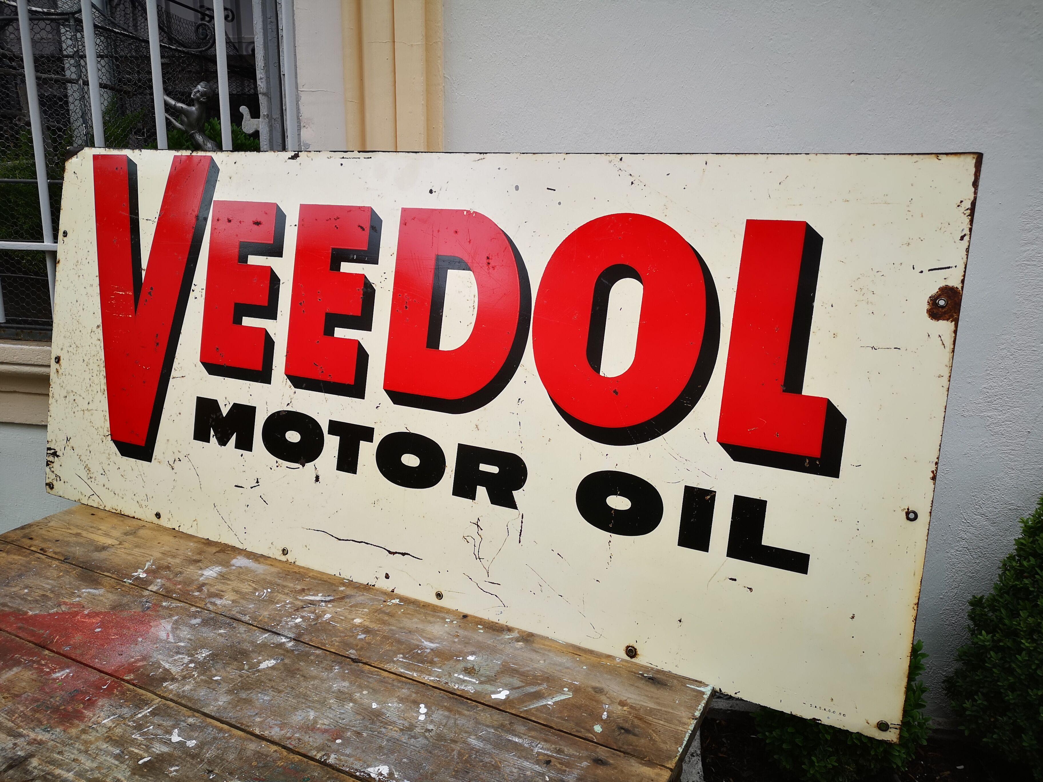Veedol painted sheet, 1956