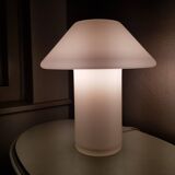 1980s glass mushroom table lamp