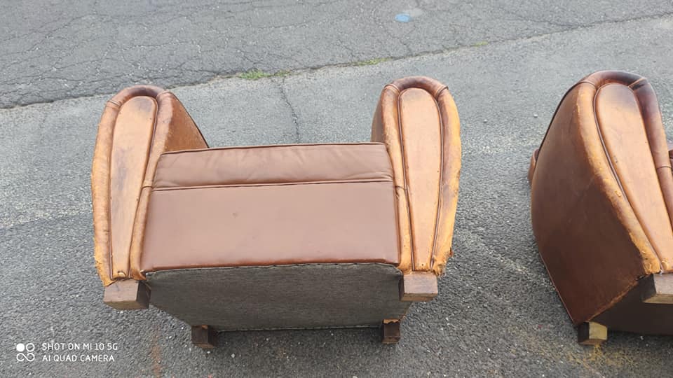 Pair of leather club shoes circa 1930/40