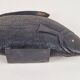 Vintage African Fish Storage Container in Hand-Carved Ebony, 1950s