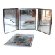 Miroir de barbier triptyque.