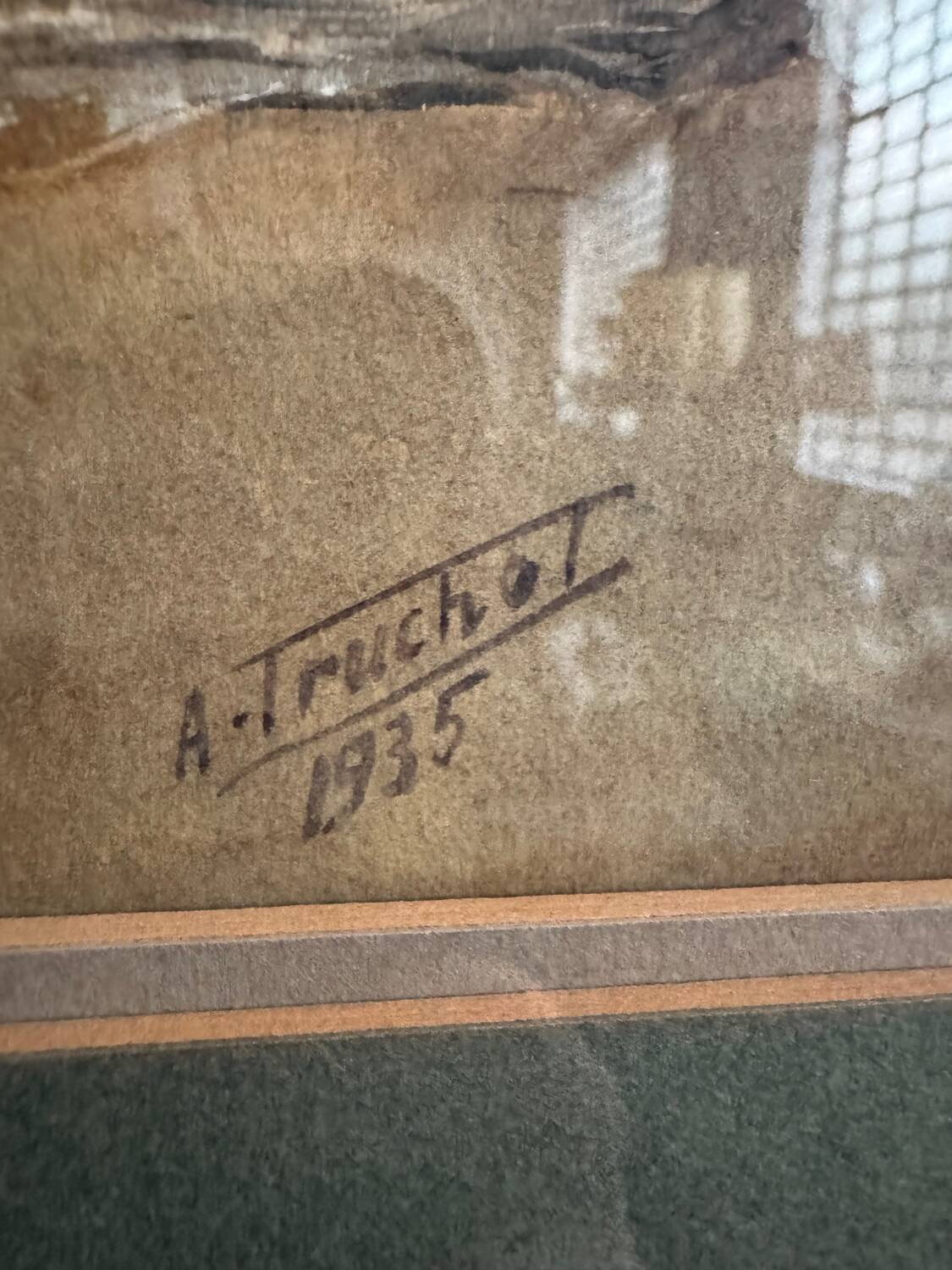 Antique watercolor still life of a leek