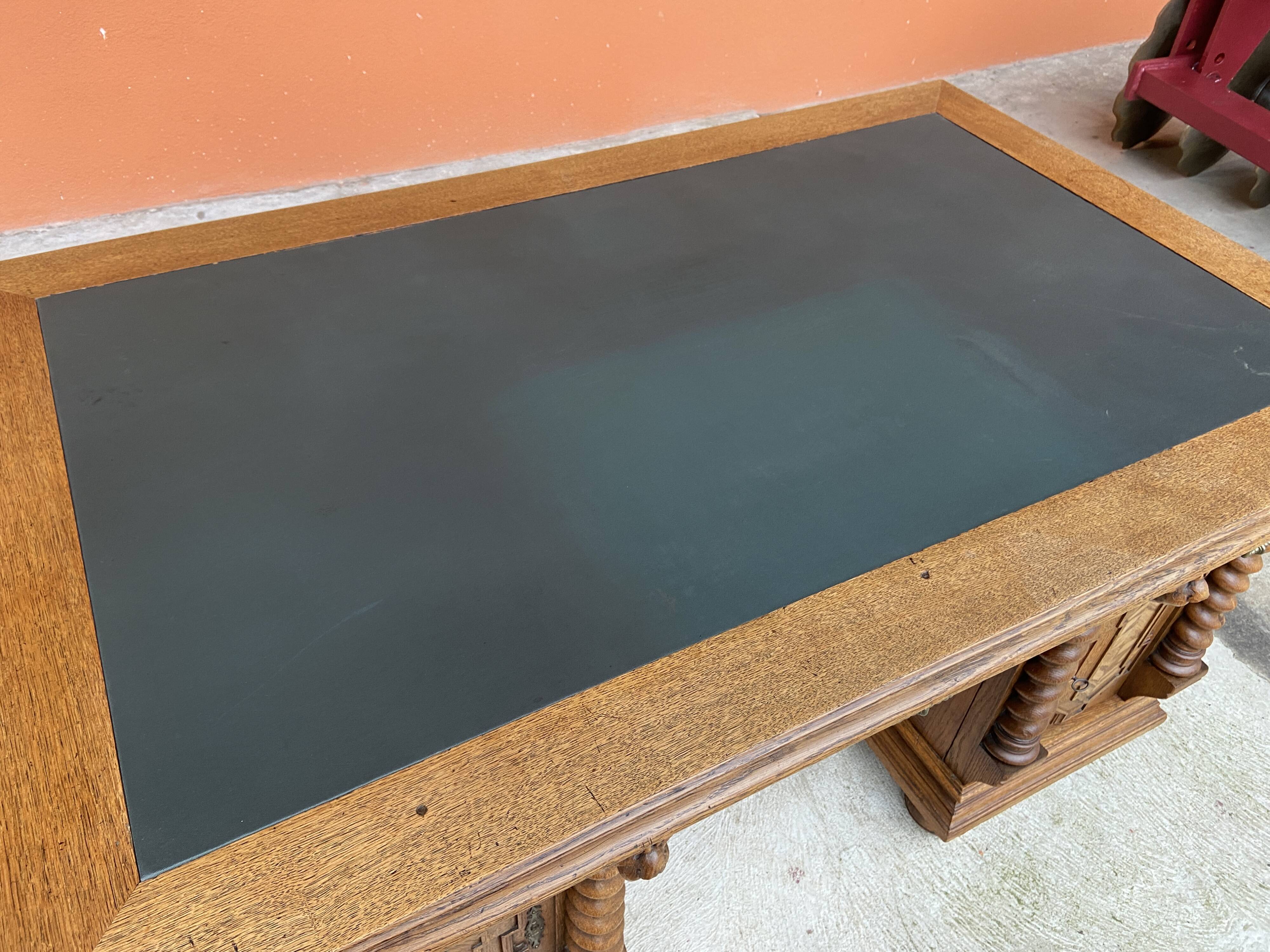 Renaissance style flat desk 1900