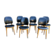 Set of 6 pegasus chairs Baumann skaï black