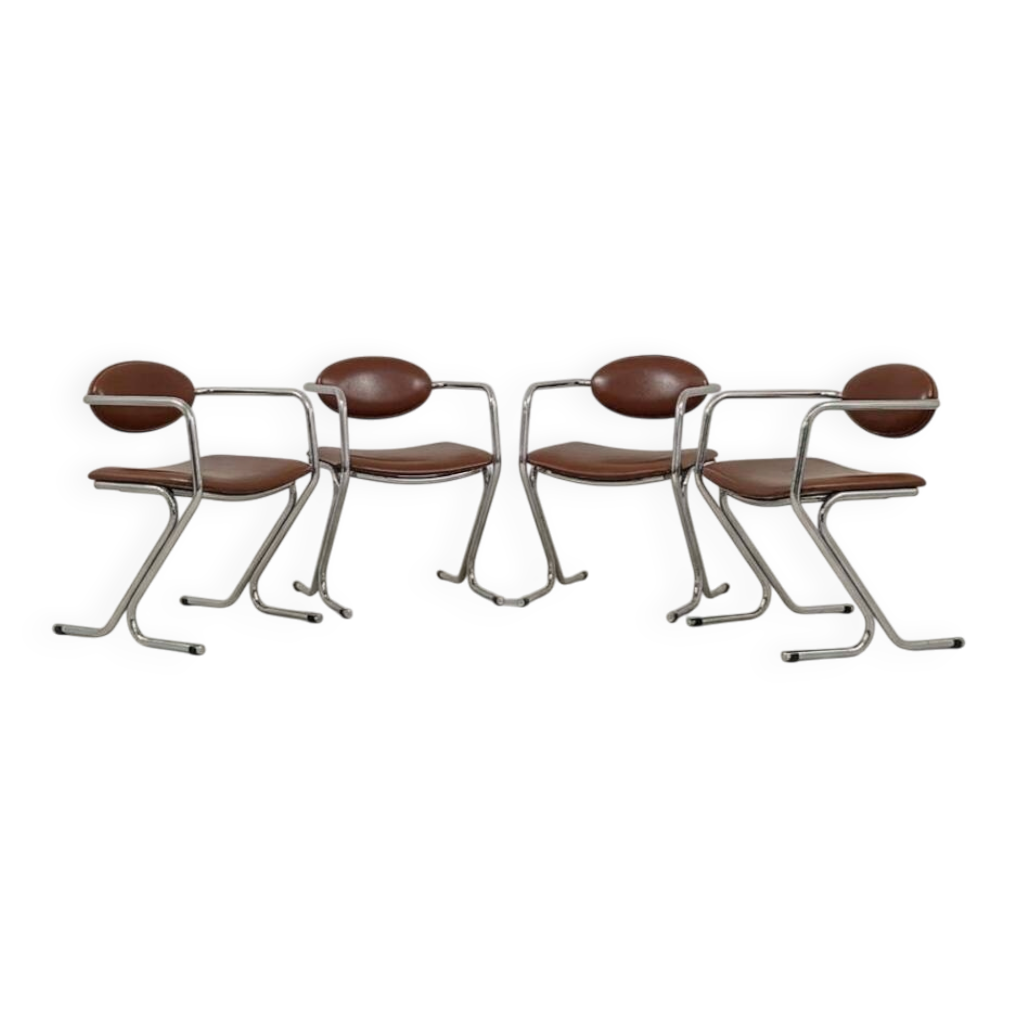 Set of four armchairs – Italian design from the 1970s