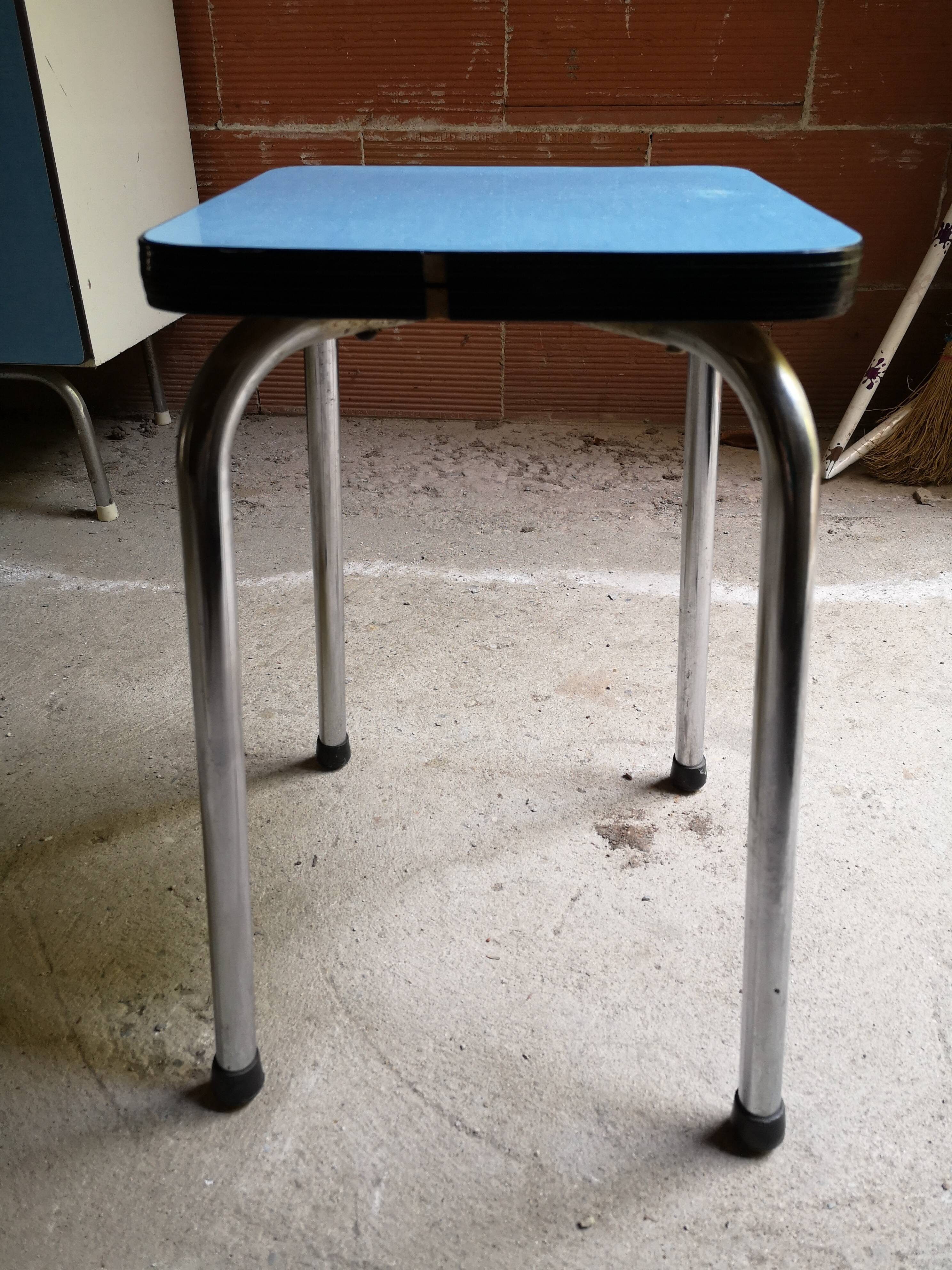 Blue formica dining set