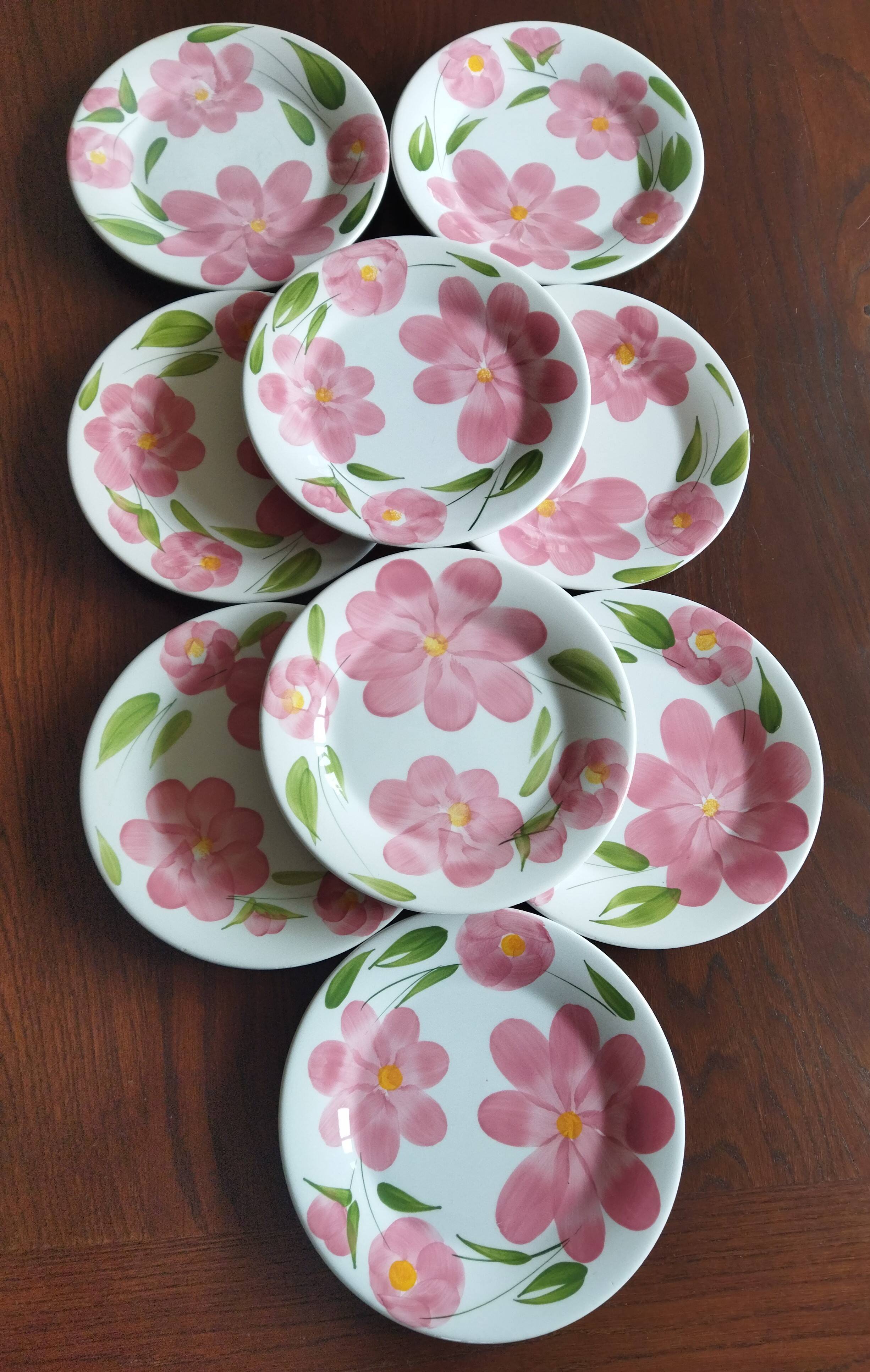 9 vintage San Marciano dinner plates