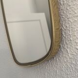 Vintage mirror 1960 asymmetrical mirror - 46 x 24 cm