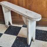 Weathered wooden bench