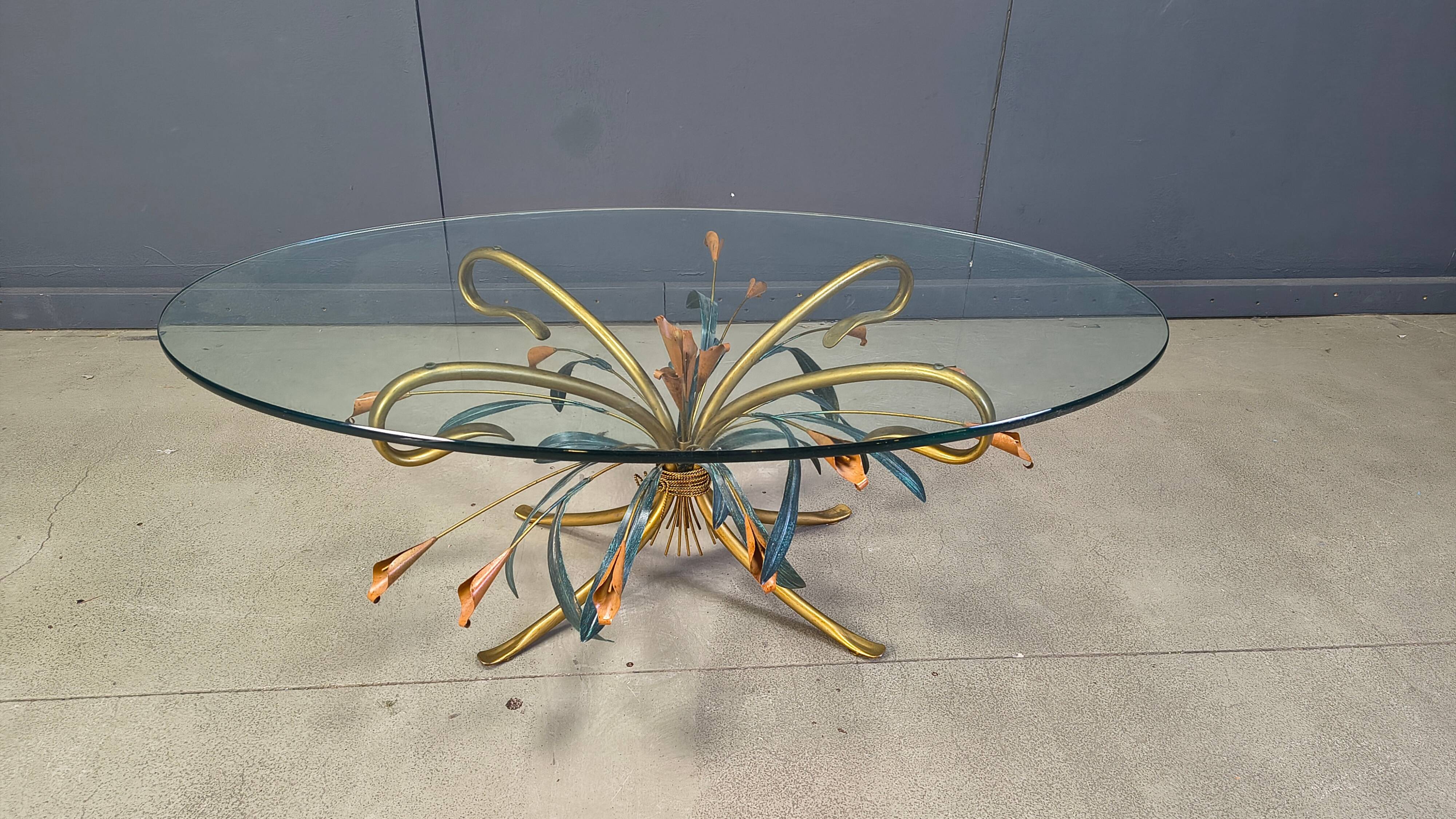 Table basse florentine dans le style de Hans Kögl, années 1970