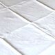 Vintage damask cotton tablecloth for round table monogram MR *D4*