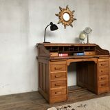 American solid solid oak cylinder desk from 1930