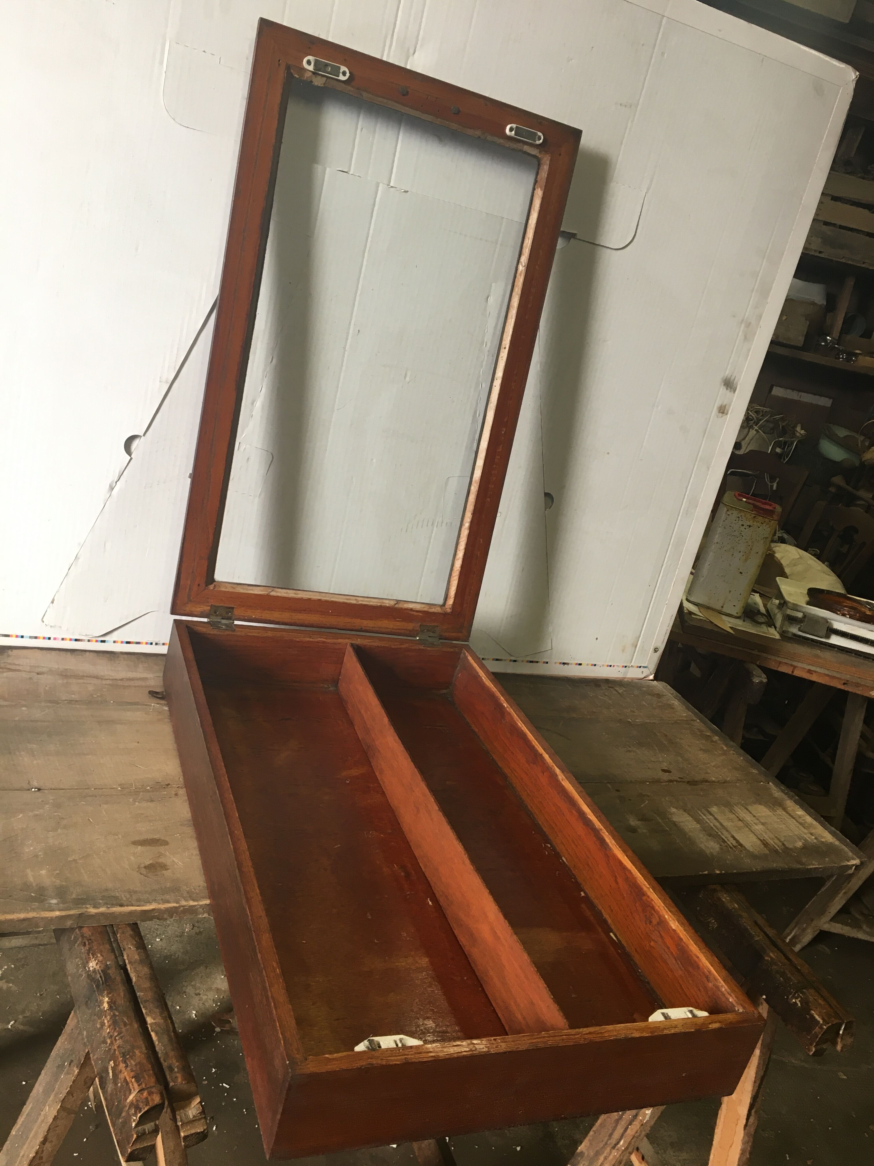 Small shop window oak 50s