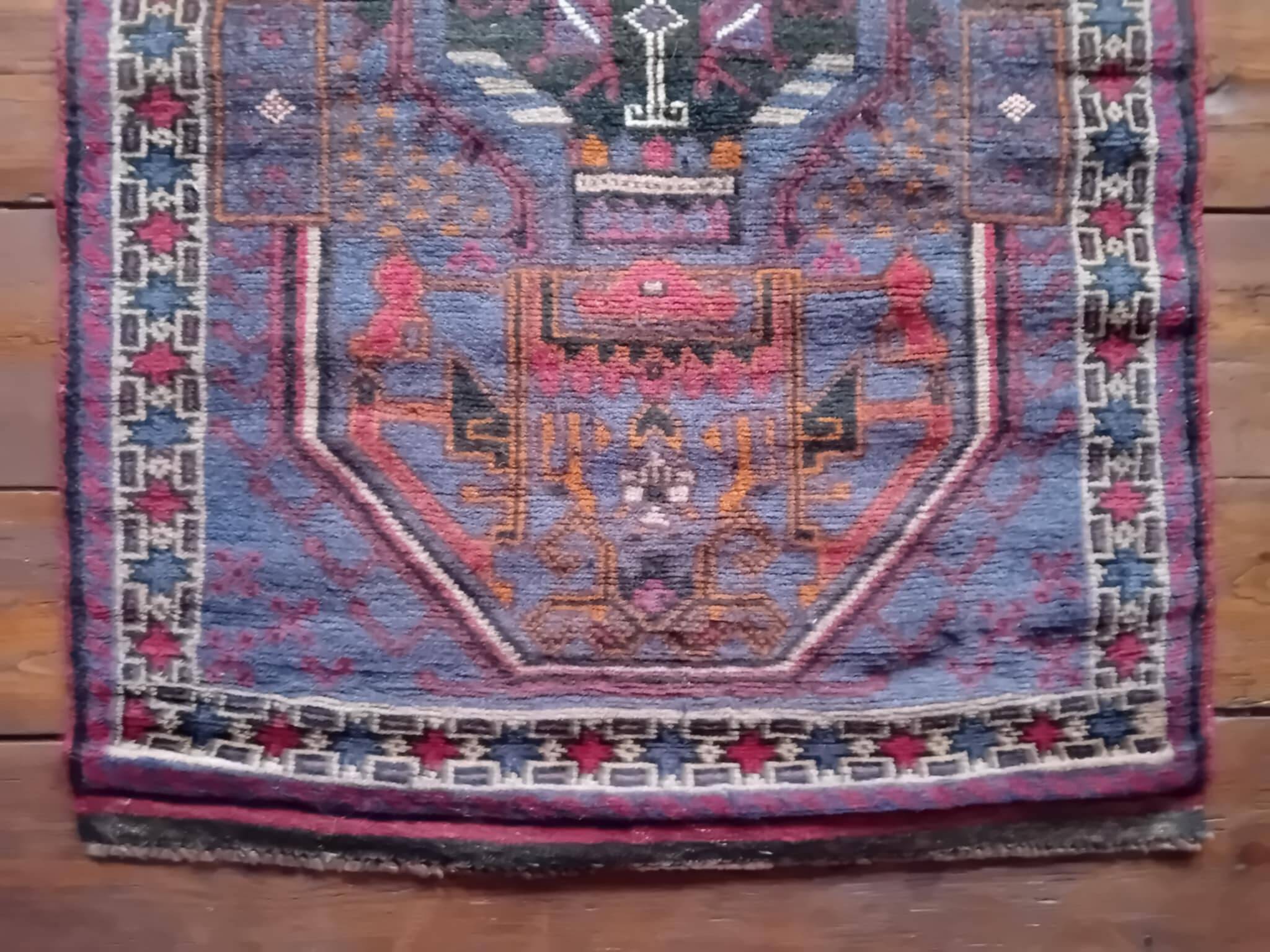 Tapis Beloutch Afghan fait main 138x83cm