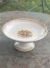 Compote bowl, fruit bowl, carnation model, art deco, creil et montereau, floral pattern, old