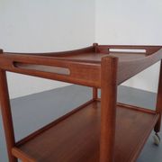 Teak Tea Cart by Hans J. Wegner for Andreas Tuck, Denmark, 1950s