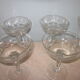 Lot de 10 coupes a champagne ancienne en verre taillè