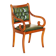 Chesterfield upholstered leather office chair, Victorian style